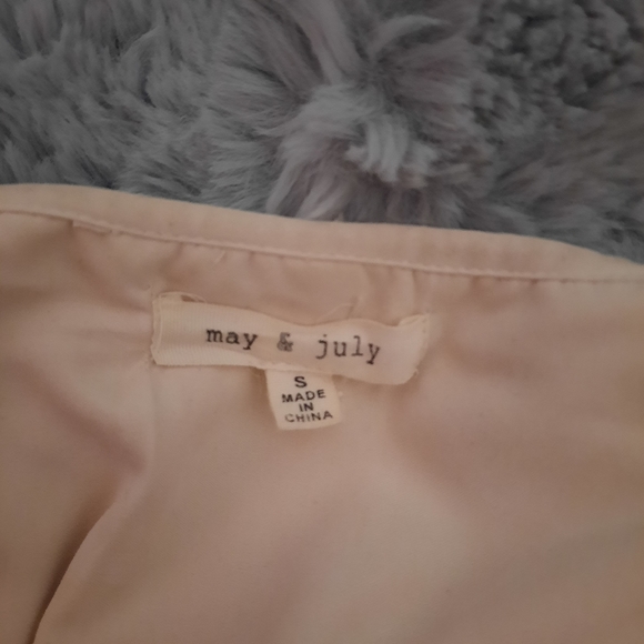 White Mid-length Spring Coat S - Picture 4 of 5